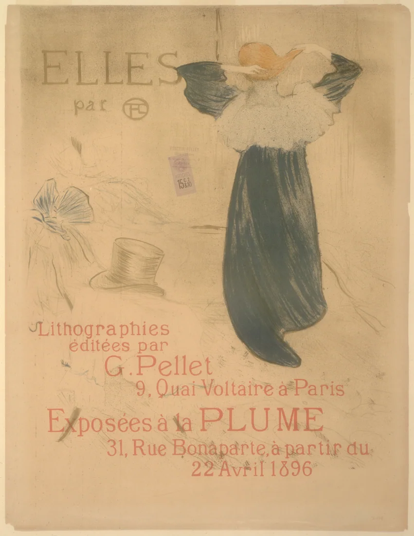 Poster for Elles by Henri de Toulouse-Lautrec, 1896 – art print