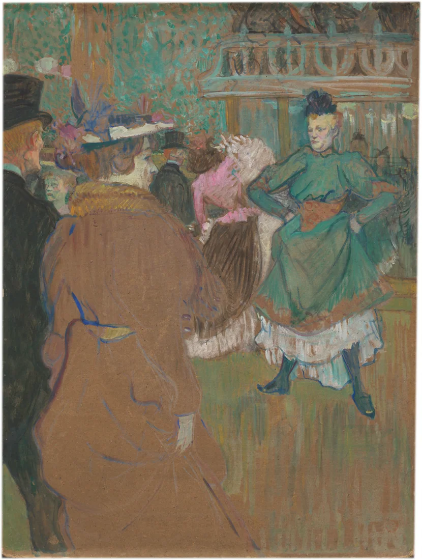 Quadrille at the Moulin Rouge by Henri de Toulouse-Lautrec, 1892 – art print