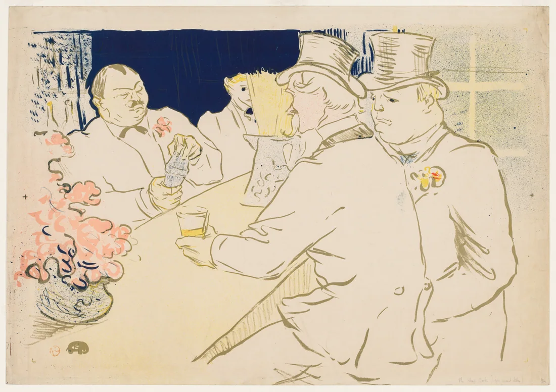 The Irish and American Bar, Rue Royale by Henri de Toulouse-Lautrec, 1896 – art print