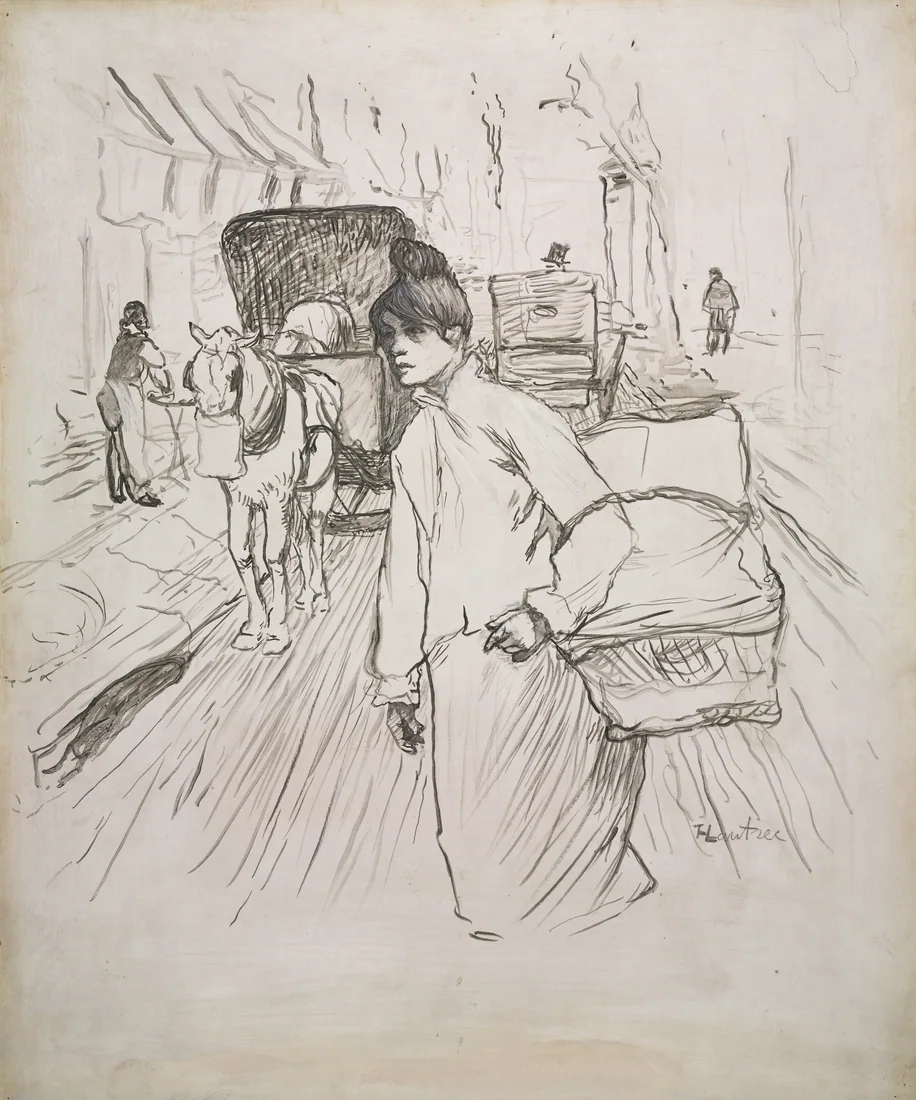 The Laundress by Henri de Toulouse-Lautrec, 1888 – art print