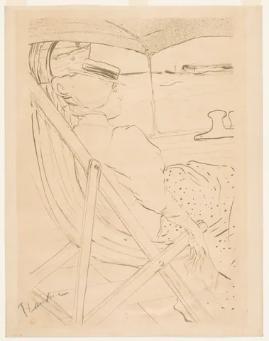 The Passenger of No. 54—Yacht Cruise by Henri de Toulouse-Lautrec