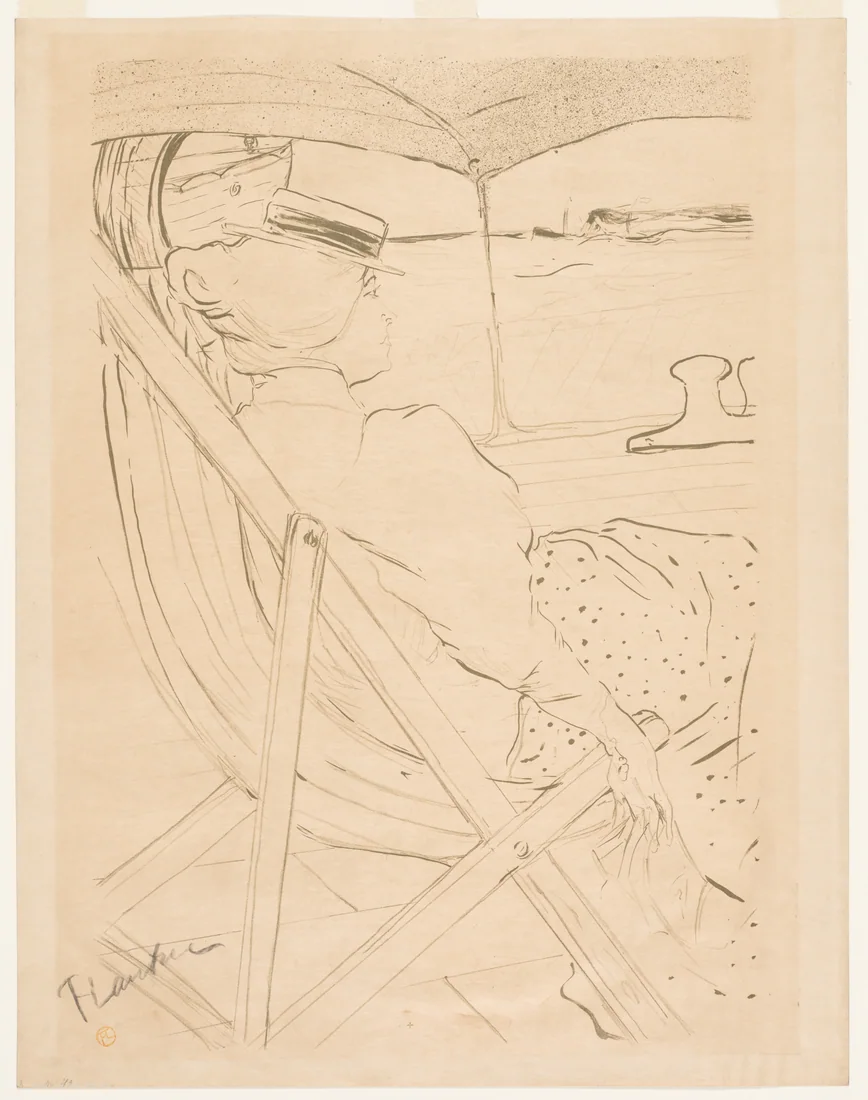 The Passenger of No. 54—Yacht Cruise by Henri de Toulouse-Lautrec, 1896 – art print