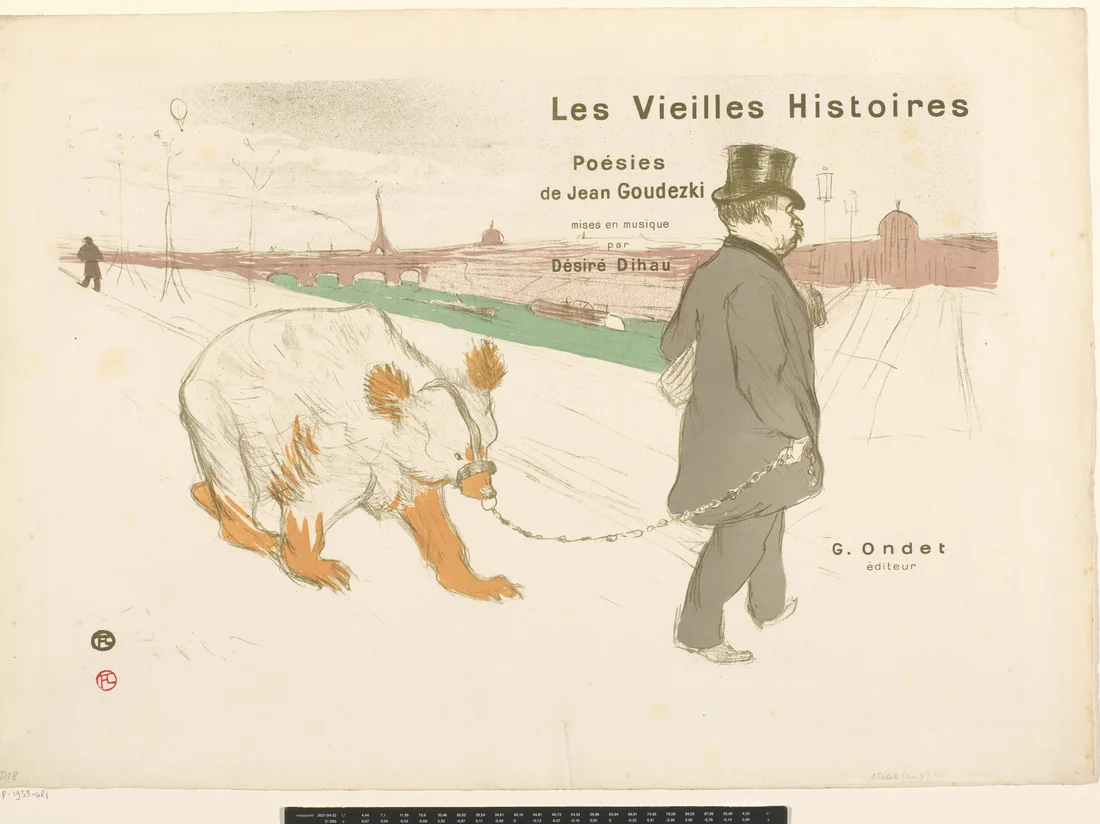 Title Page for a Collection of Sheet Music by Désiré Dihau by Henri de Toulouse-Lautrec – art print