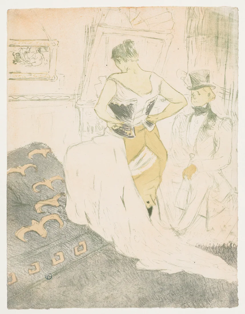 Woman in a Corset (from the series Elles) by Henri de Toulouse-Lautrec, 1896 – art print