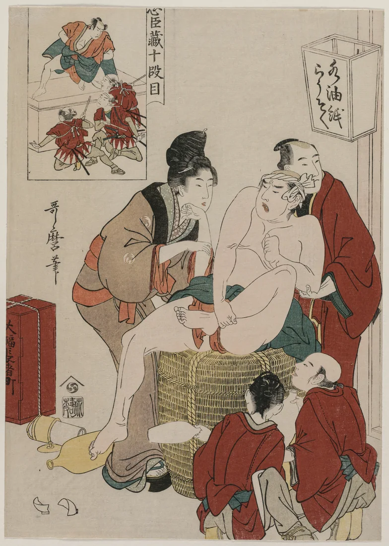 Chushingura: Act X by Kitagawa Utamaro, late 1790s – art print