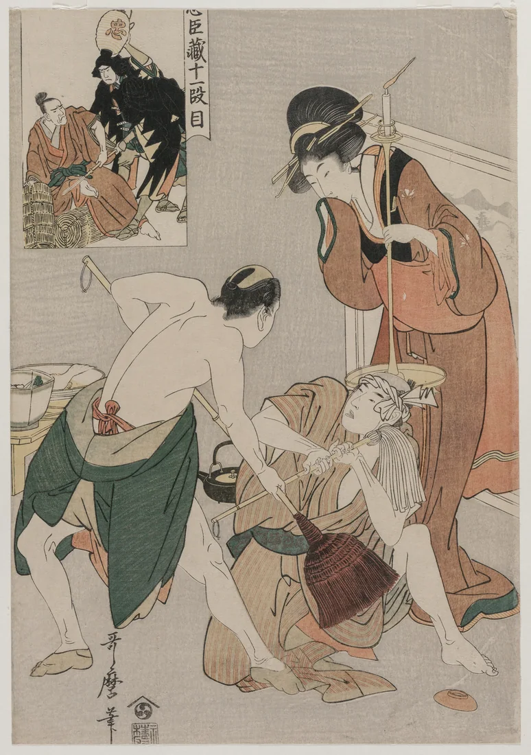 Chushingura: Act XI by Kitagawa Utamaro, late 1790s – art print