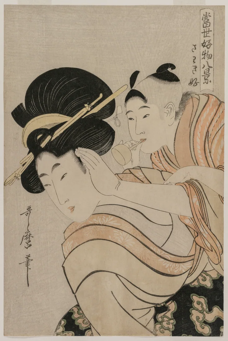 Fond of Noise by Kitagawa Utamaro, late 1790s – art print