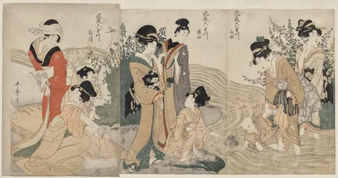 Musashi, Omi, Yamashiro, and Settsu Provinces by Kitagawa Utamaro