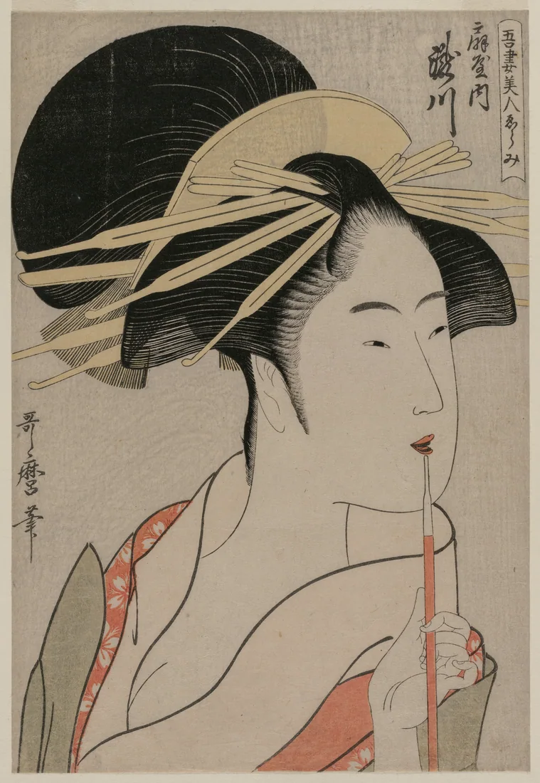 Takigawa of the Ōgiya by Kitagawa Utamaro, c. 1798 – art print