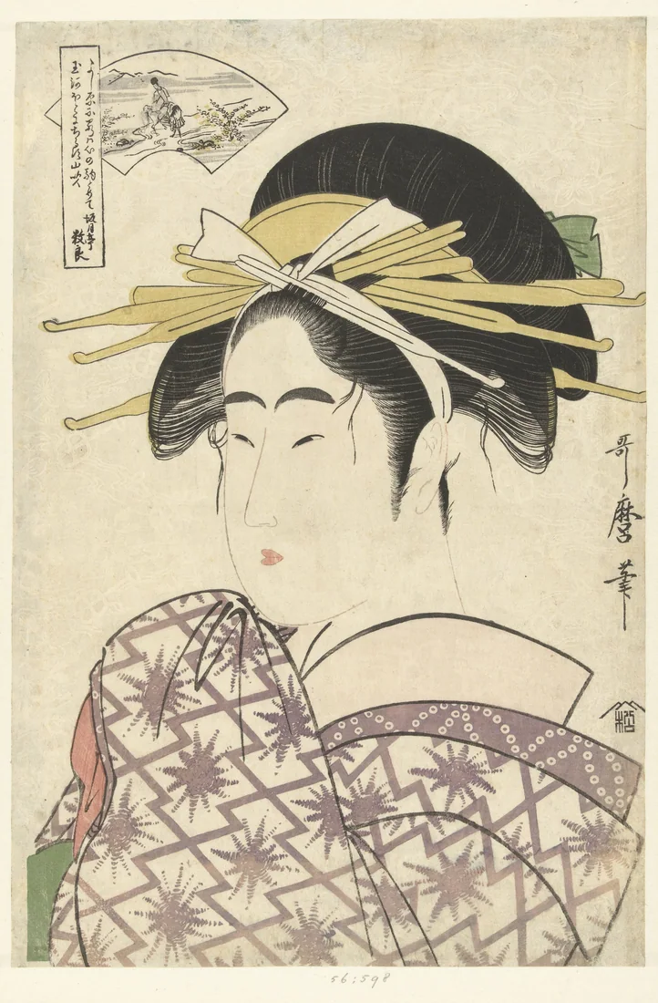 The Six Jewel Rivers by Kitagawa Utamaro – art print