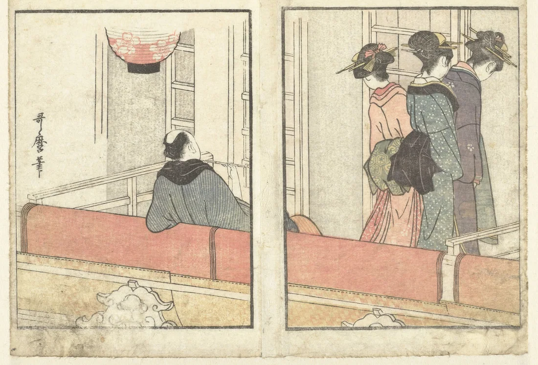 Yakusha gakuya tsu by Kitagawa Utamaro – art print