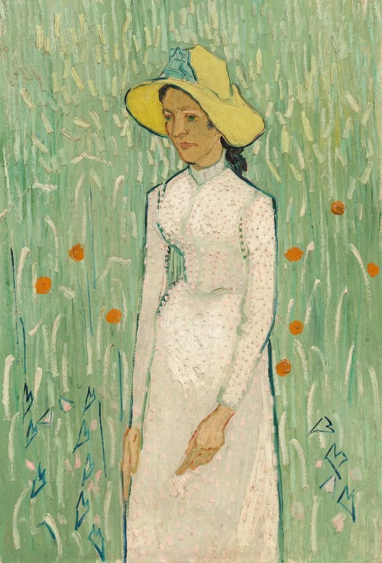 Girl in White by Vincent van Gogh, 1890 – art print