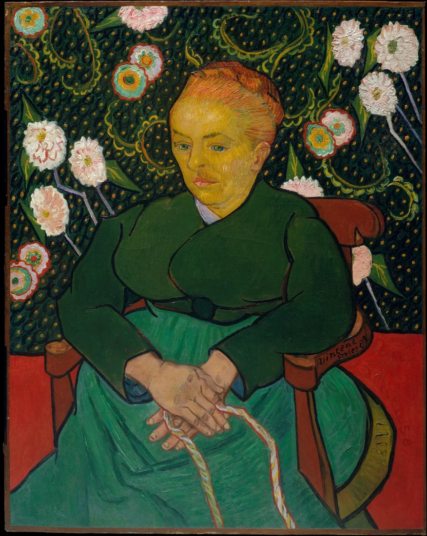 La Berceuse (Woman Rocking a Cradle) by Vincent van Gogh, 1889 – art print