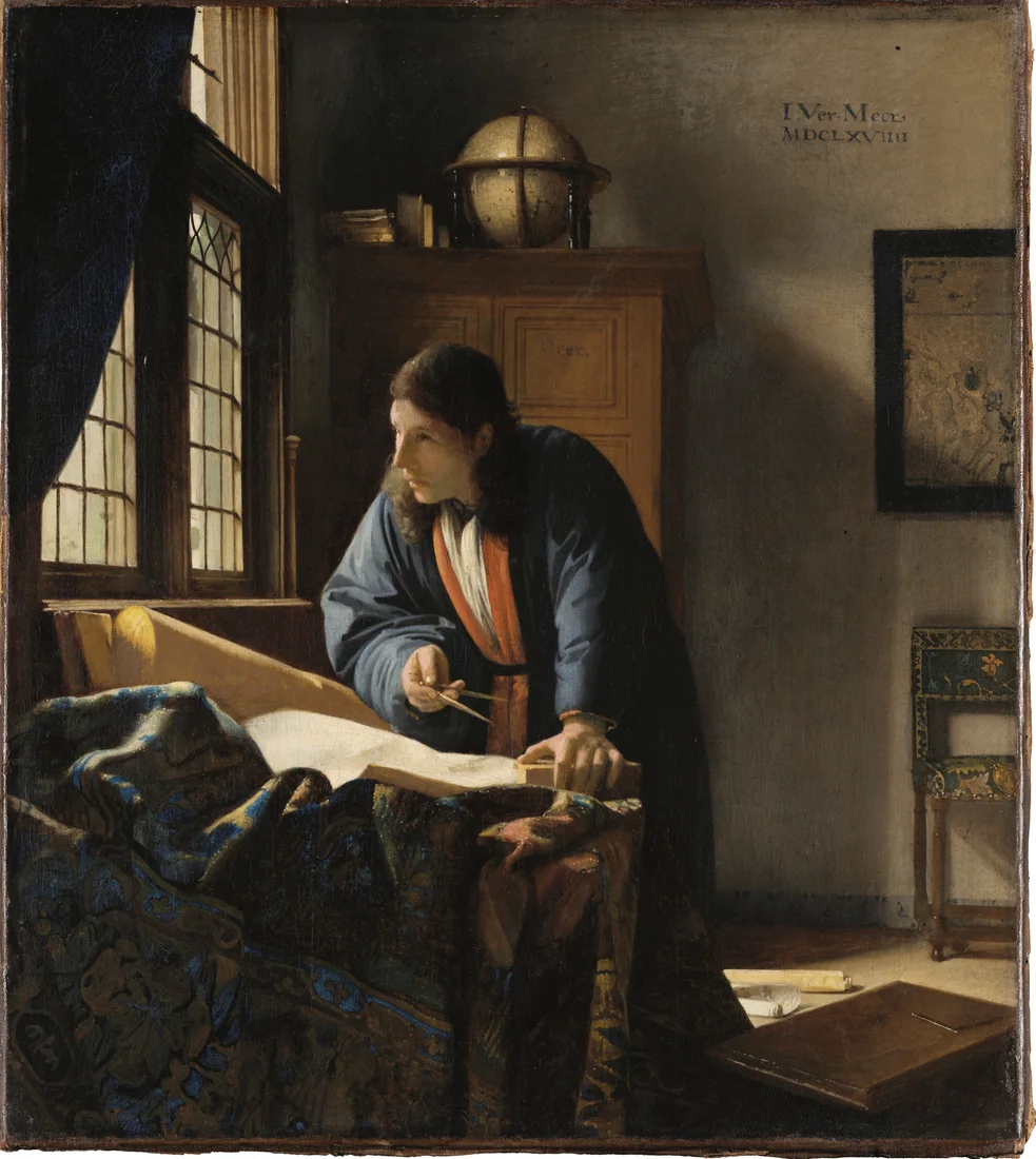 The Geographer by Johannes Vermeer, 25 August 2020 – art print