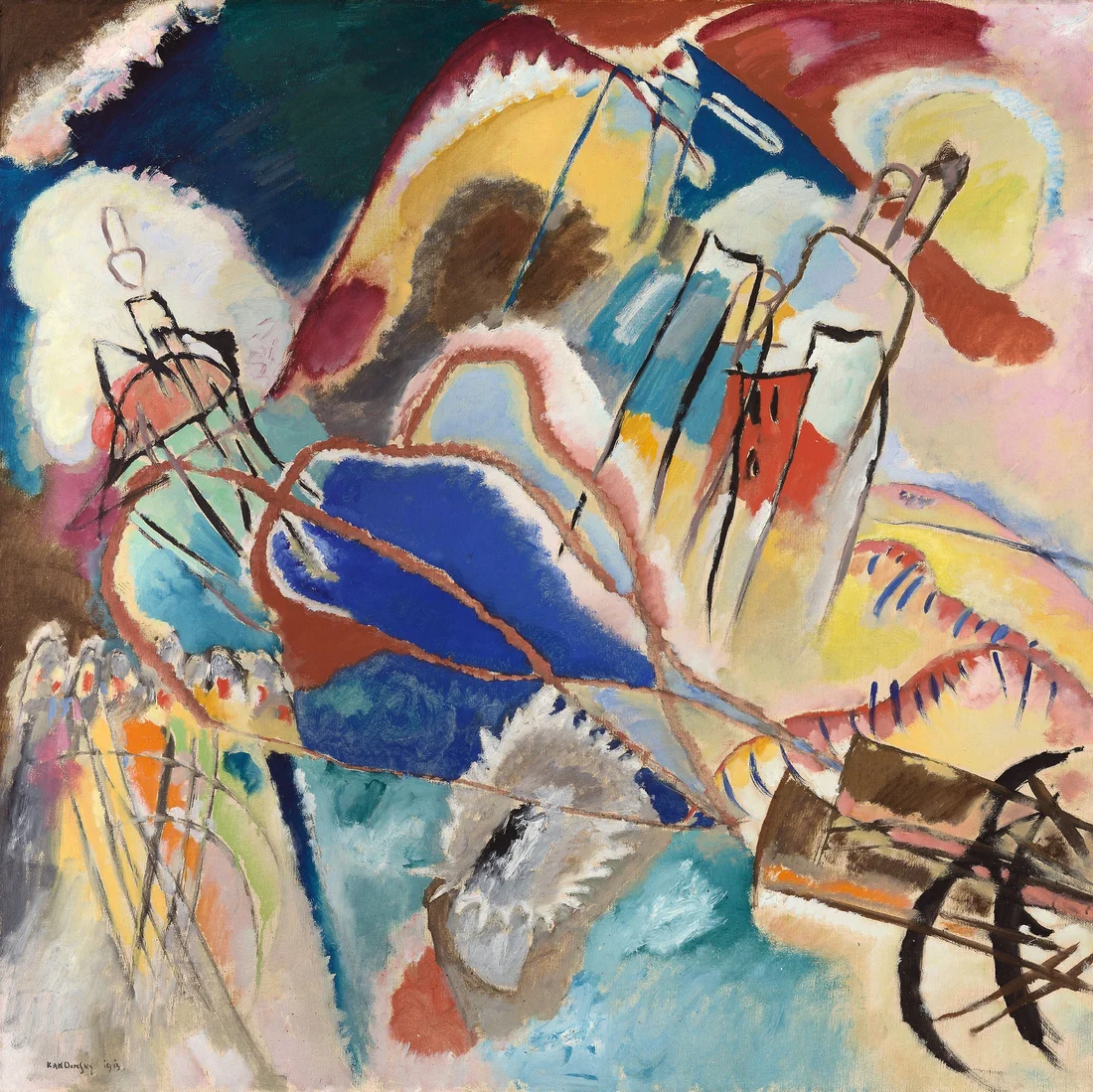 Improvisation No. 30 (Cannons) by Vasily Kandinsky, 1913: abstract art art print